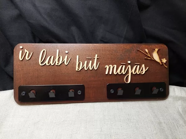 Atslēgu pakaramais "Ir labi būt mājās" 12 EUR