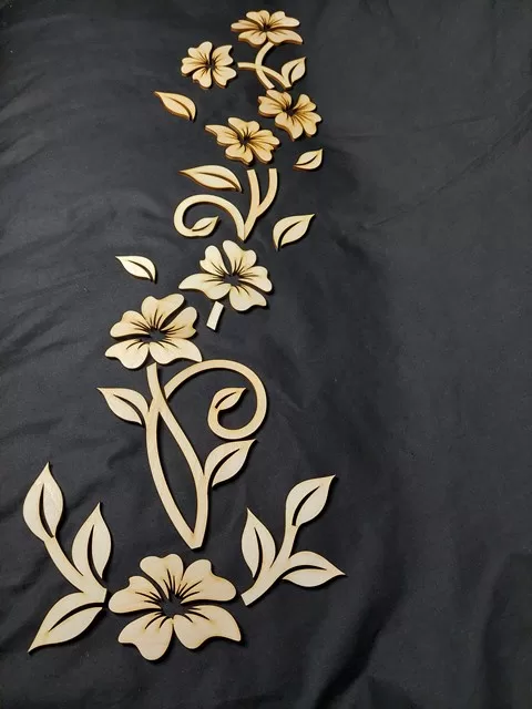 Sienas dekors "Ziedi" 13EUR